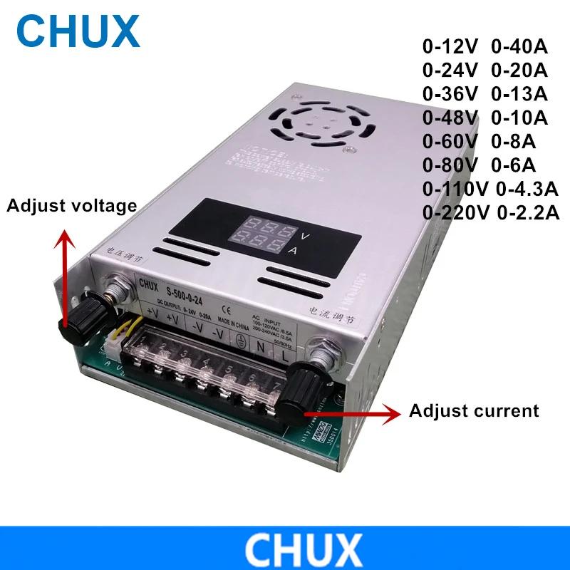 CHUX  Ī   ġ,  ÷, LED DC 0-12V, 24V, 36V, 48V, 60V, 80V, 110V, 220V, 500W